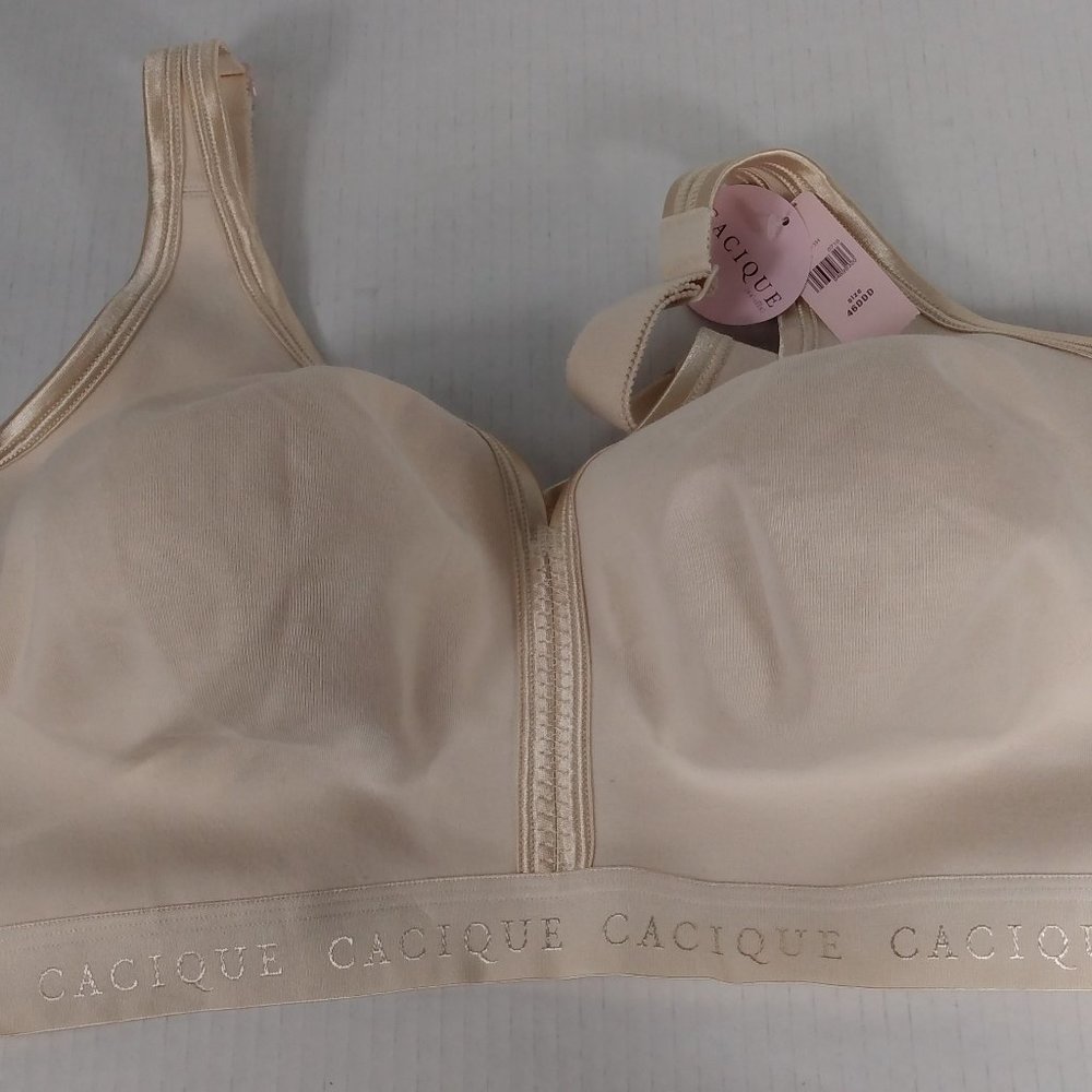 CACIQUE No wire Beige Bra Size: 46DDD